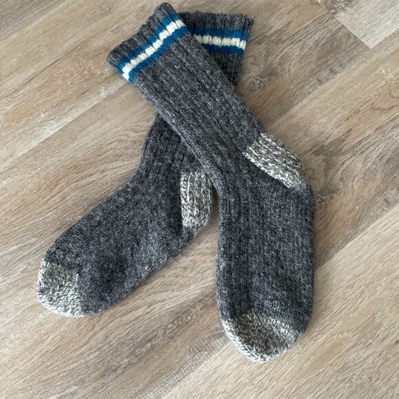 Hand Knit  Wool Socks - Picture 1 of 2